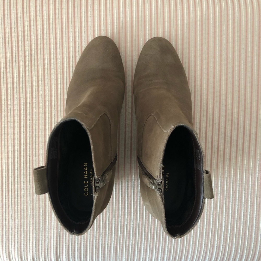 Cole Haan Elsie Suede Wedge Bootie Size 7.5 - Picture 2 of 6